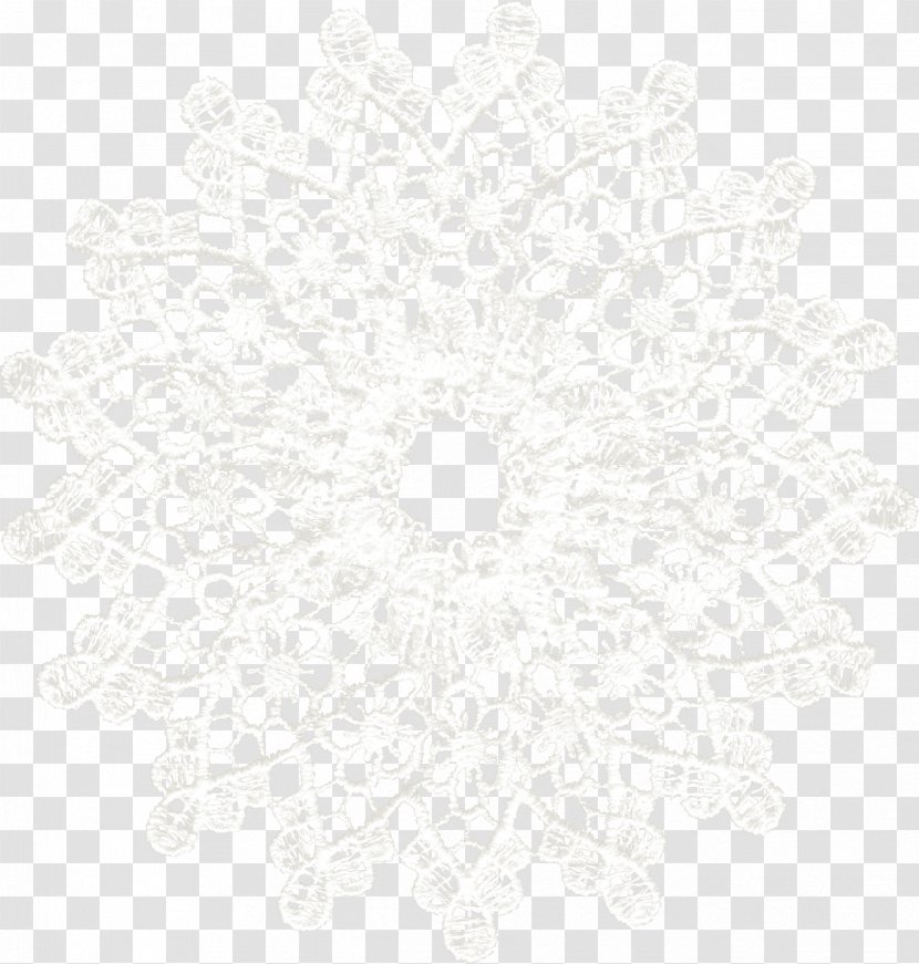 White Black Pattern - And - Floating Snowflake Transparent PNG
