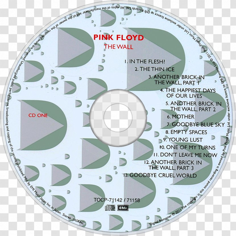 Another Brick In The Wall (Part 2) Compact Disc Pink Floyd - Cartoon Transparent PNG