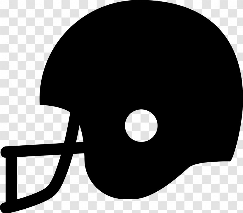 American Football Helmets NFL Clip Art - Black And White Transparent PNG