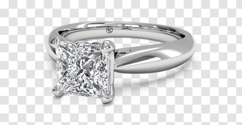 Diamond Engagement Ring Wedding - Metal - Solitaire Transparent PNG