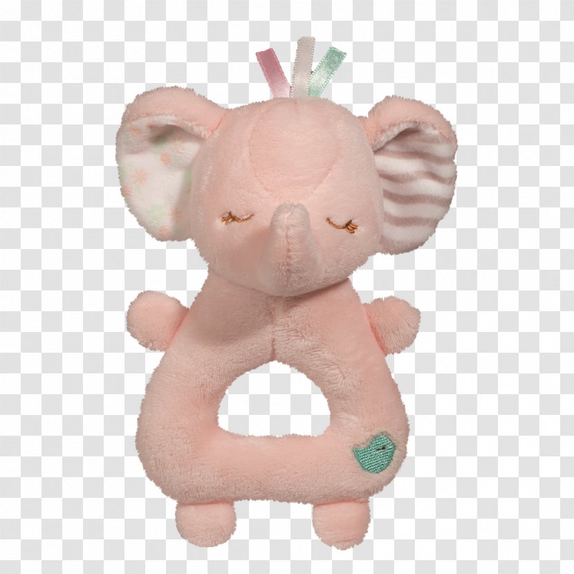 Stuffed Animals & Cuddly Toys Elephant Plush Rattle - Pink - Baby Transparent PNG