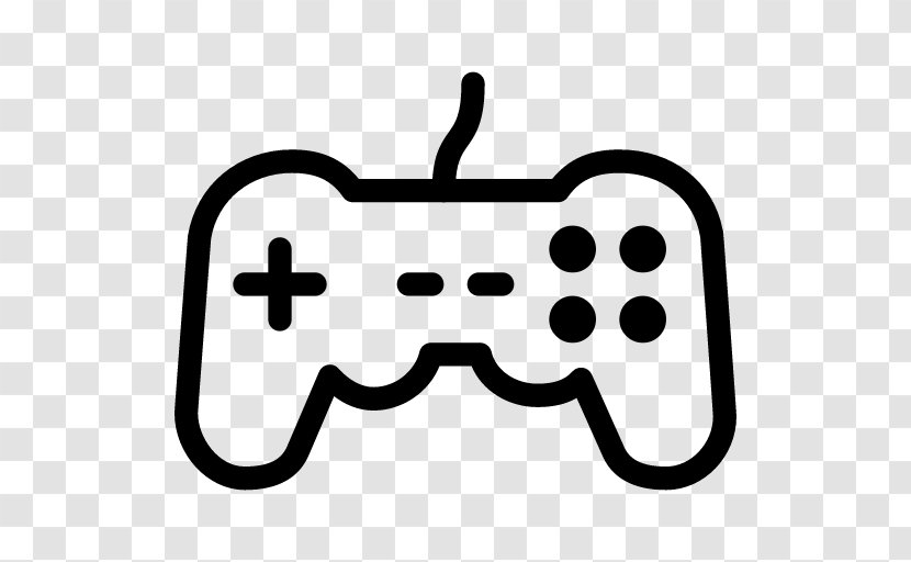 Joystick Game Controllers Video - Black And White Transparent PNG