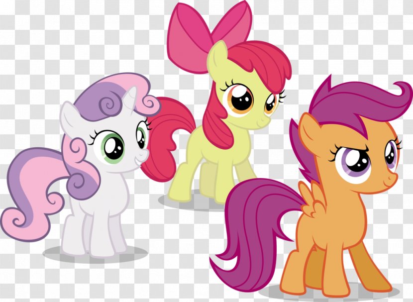 Cutie Mark Crusaders Apple Bloom Pony Scootaloo Sweetie Belle - Cartoon - Pictures That Begin With The Letter N Transparent PNG
