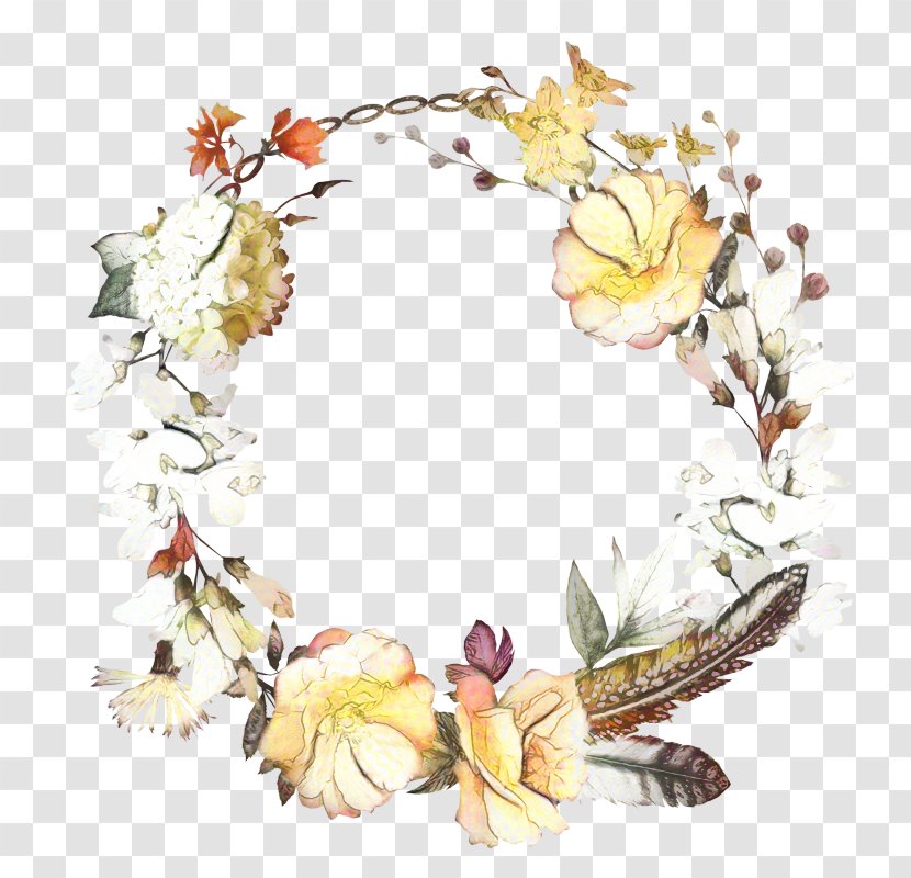 Floral Design Wreath Cut Flowers Picture Frames - Hair - Twig Transparent PNG