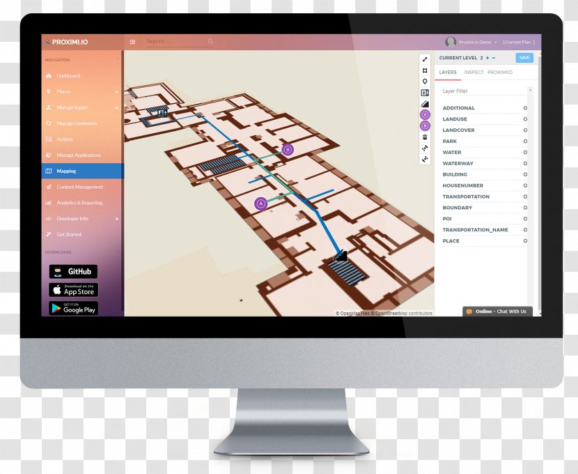 Wayfinding Indoor Positioning System Computer Software IBeacon Navigation Transparent PNG