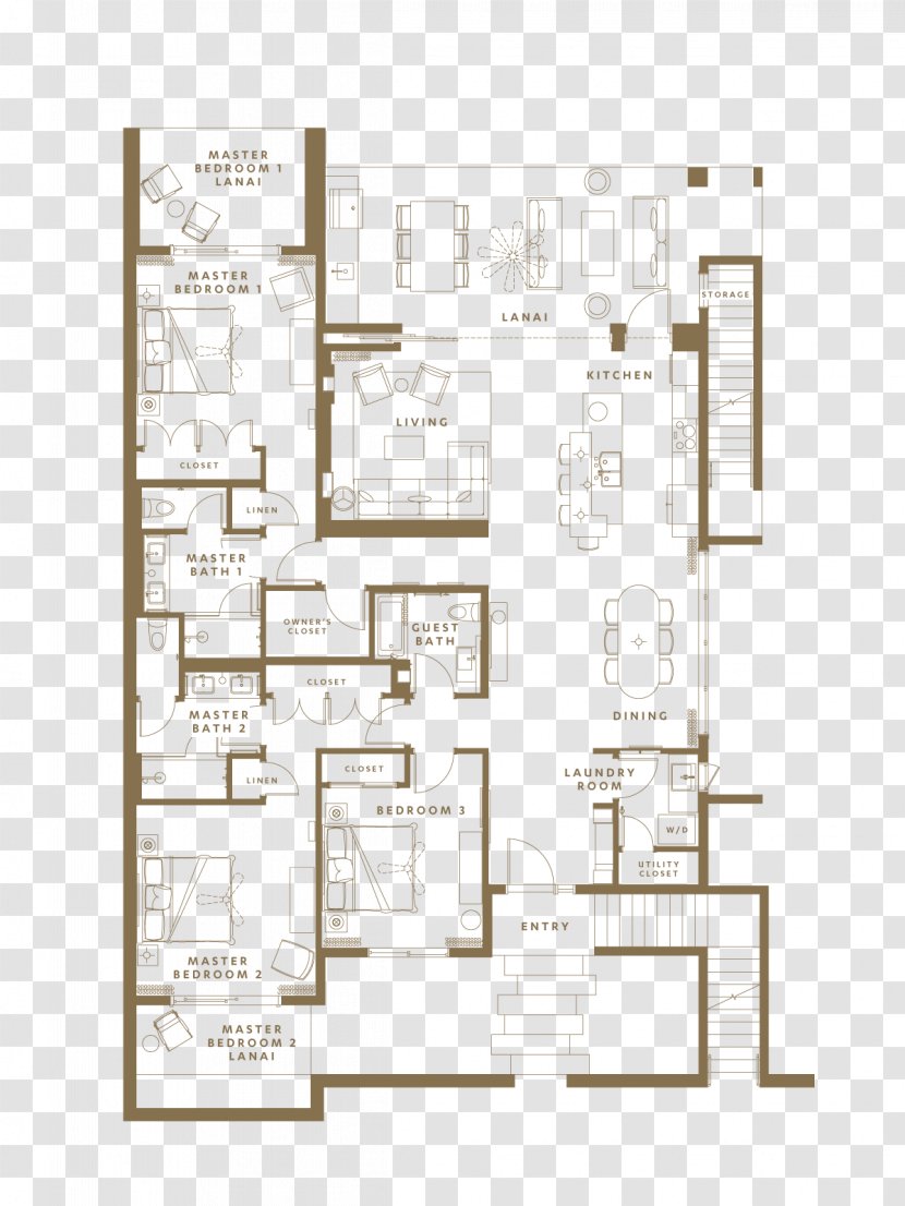 Floor Plan Drawing House - Storey - Design Transparent PNG