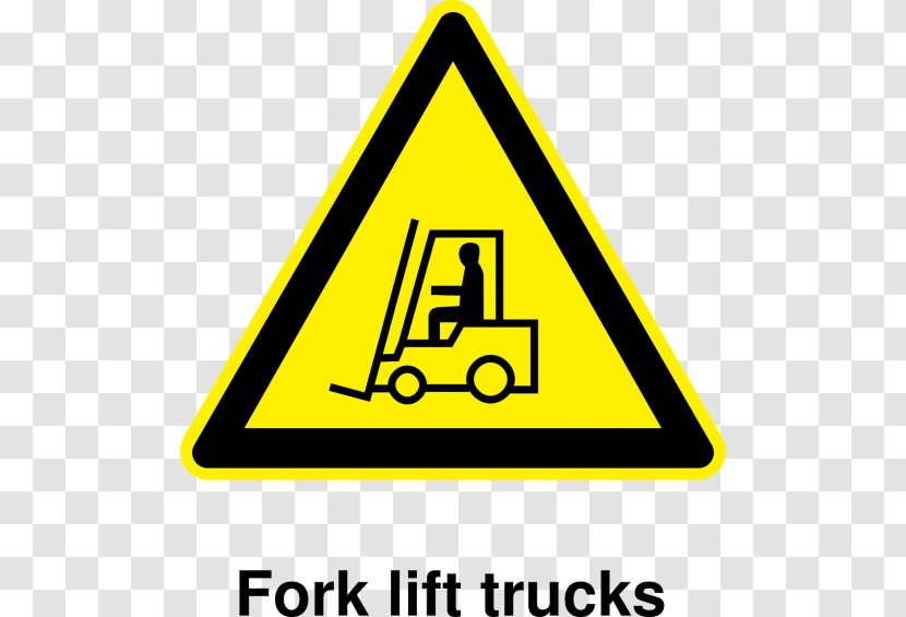 Warning Sign Forklift Vector Graphics Hazard Symbol - Transport - Are Transparent PNG