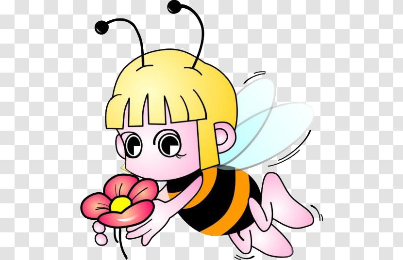 Apis Florea Apidae Nectar Honeycomb - Bee Pollen - The Cartoon Flower Transparent PNG