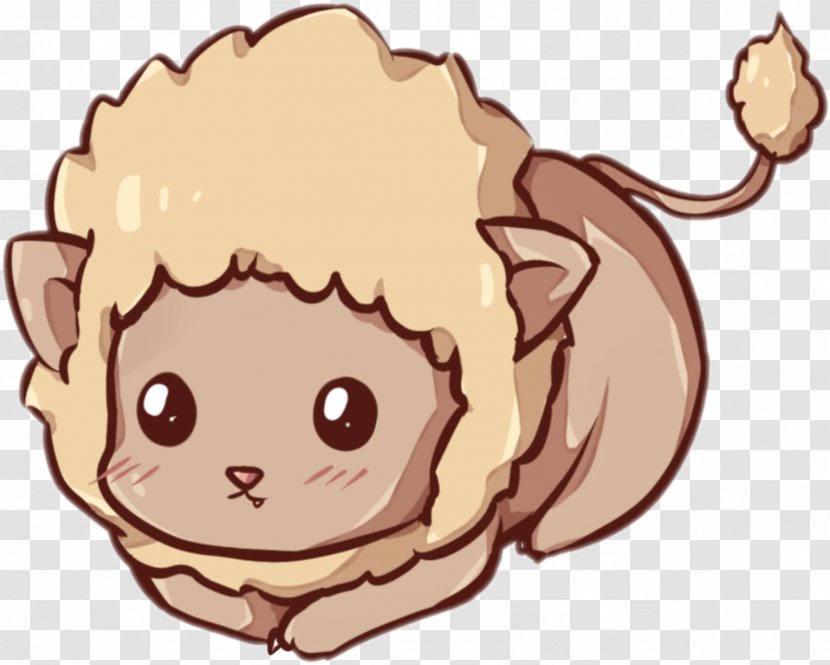 Lion Kawaii Cuteness Drawing Cat - Watercolor Transparent PNG