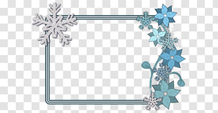 Picture Frames Body Jewellery Pattern Line Flower - Snowflake Frame Webdesign Transparent PNG
