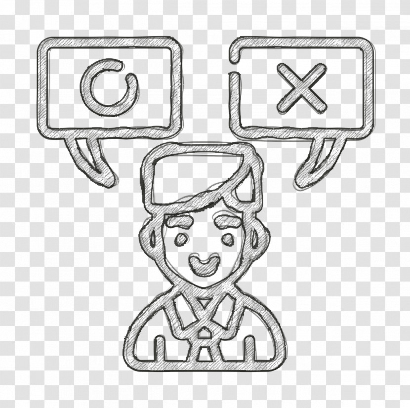 Human Resources Icon Wrong Icon Decision Icon Transparent PNG