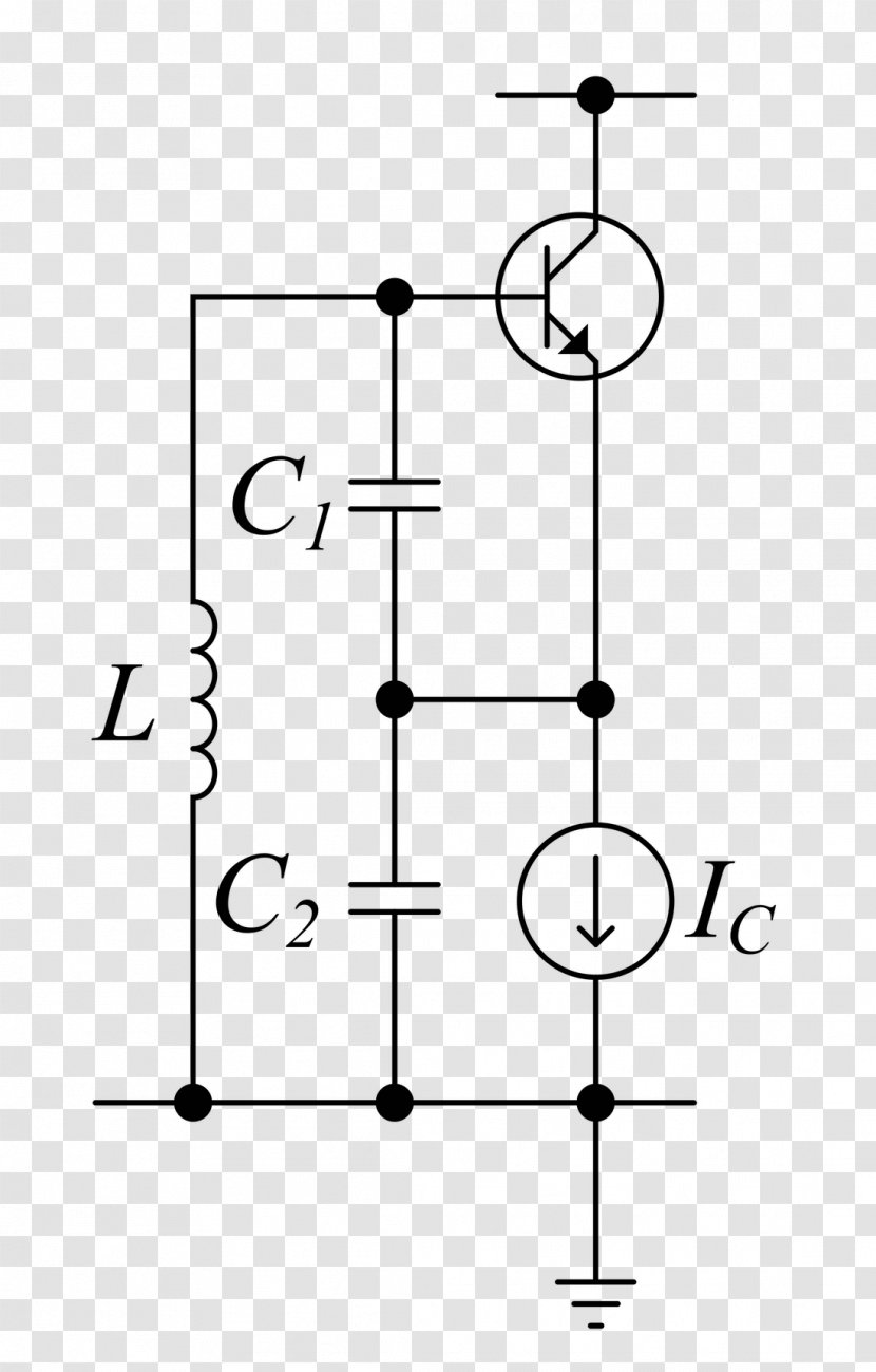 Colpitts Oscillator Electronic Oscillators Inductor Capacitor Tesla Coil - Electrical Circuit Transparent PNG