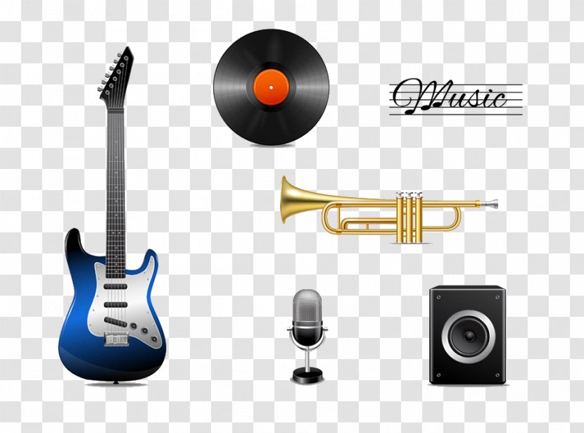 Guitar Amplifier Musical Instrument Phonograph Record - Heart - Guitars And Other Elements Transparent PNG