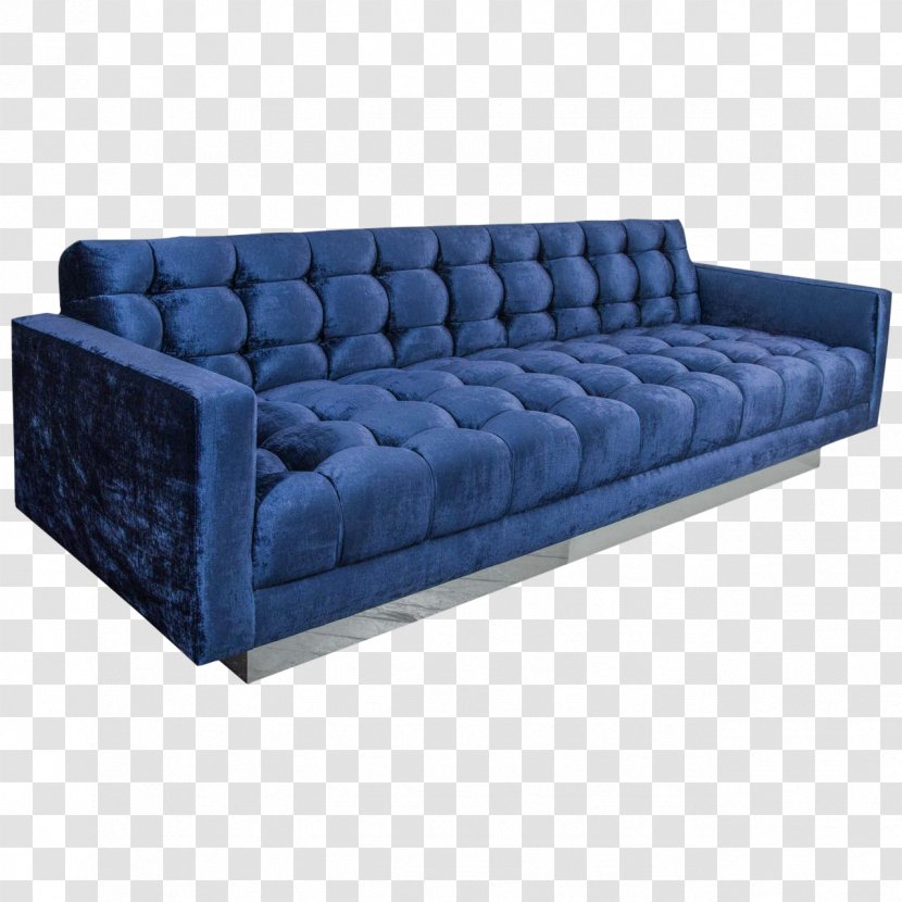 Sofa Bed Cobalt Blue Tufting Couch - Furniture - Chair Transparent PNG