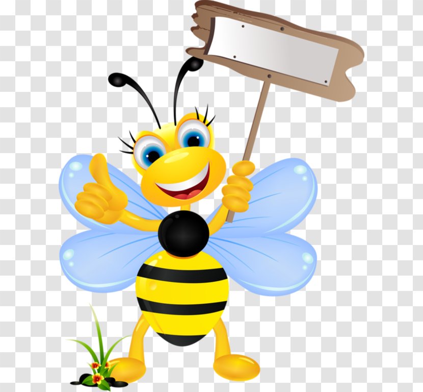 Bee Cartoon Clip Art - Honey - Theme Transparent PNG