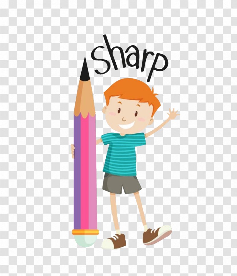 Stock Photography Royalty-free Illustration - Royaltyfree - The Boy With Pencil Transparent PNG