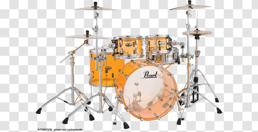 Pearl Crystal Beat Drums Tom-Toms Bass - Heart Transparent PNG