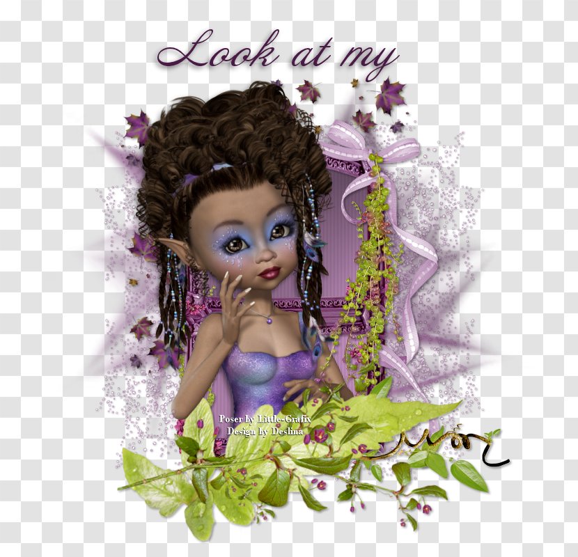 Fairy Floral Design Doll Flower - Mythical Creature - Schleife Transparent PNG
