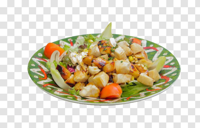 Chicken Salad Carpaccio Vegetarian Cuisine Vinaigrette - As Food Transparent PNG