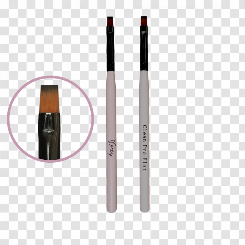 Paintbrush Cosmetics Bristle Pro Angular - Nails Brush Transparent PNG