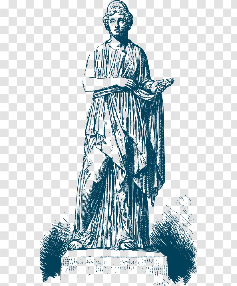 Greece Greek Mythology Goddess - Monument - Blue Transparent PNG