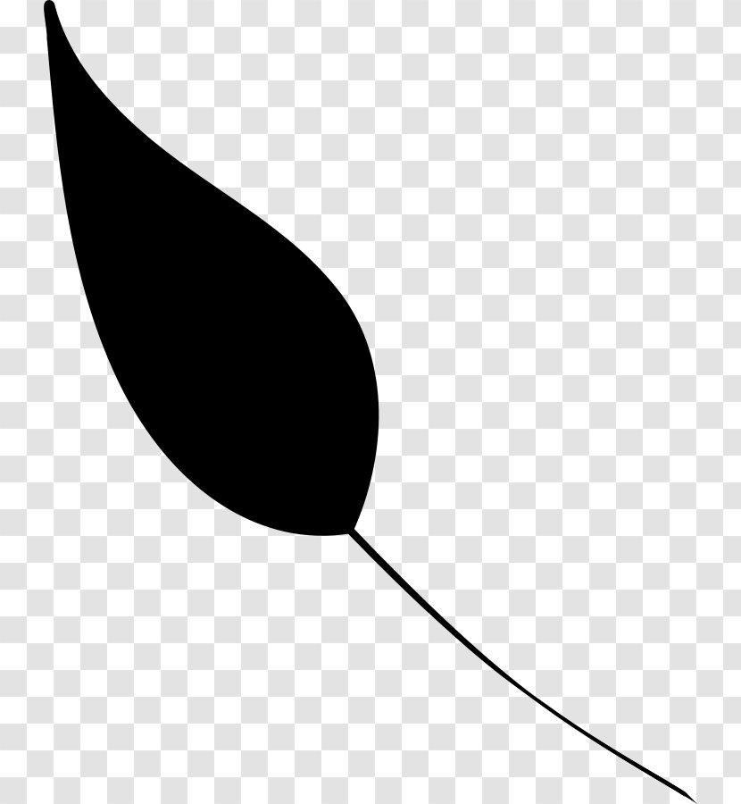 Leaf Clip Art Product Design Line - Blackandwhite Transparent PNG
