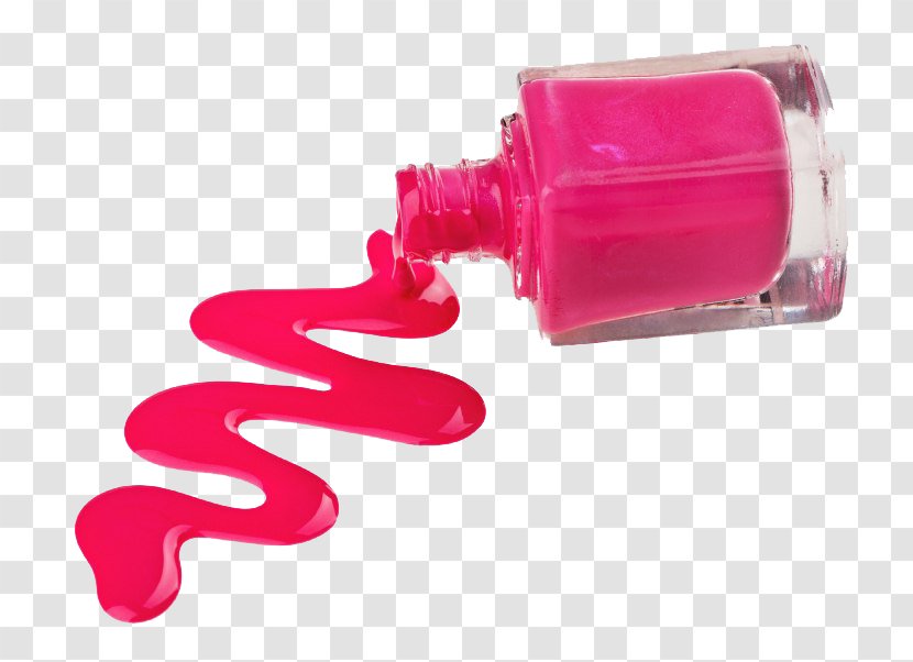 Pink Nail Polish Care Magenta Water Bottle - Cosmetics Material Property Transparent PNG