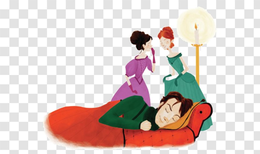 Princess Cartoon Bed - Animation - Asleep Prince Talking To Transparent PNG