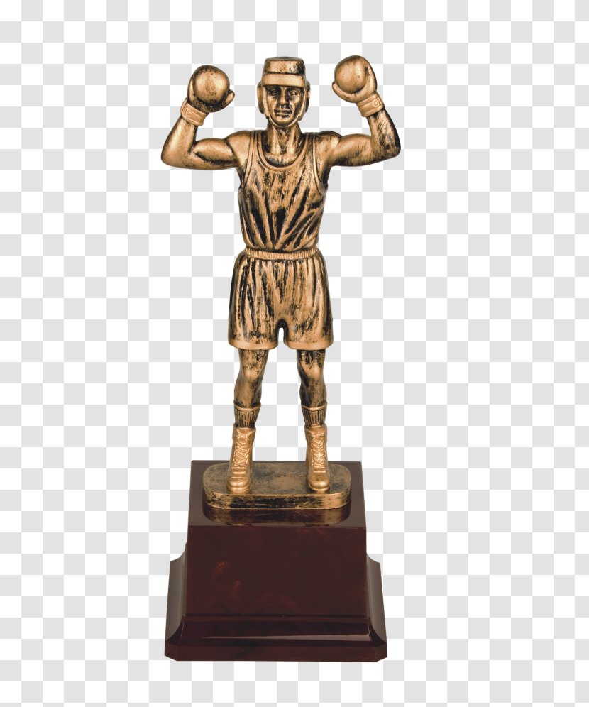 Figurine Trophy Bronze Sculpture Sports Boxing - Award Transparent PNG