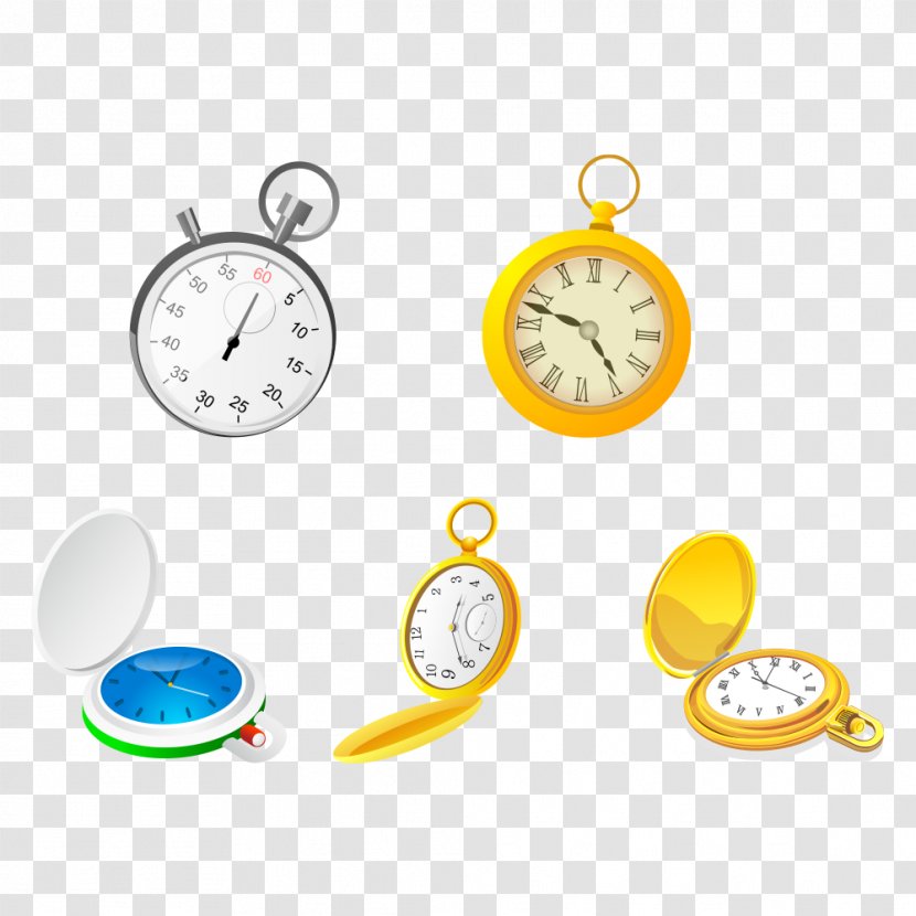 Alarm Clock Stopwatch Icon - Cartoon - Vector Material Transparent PNG
