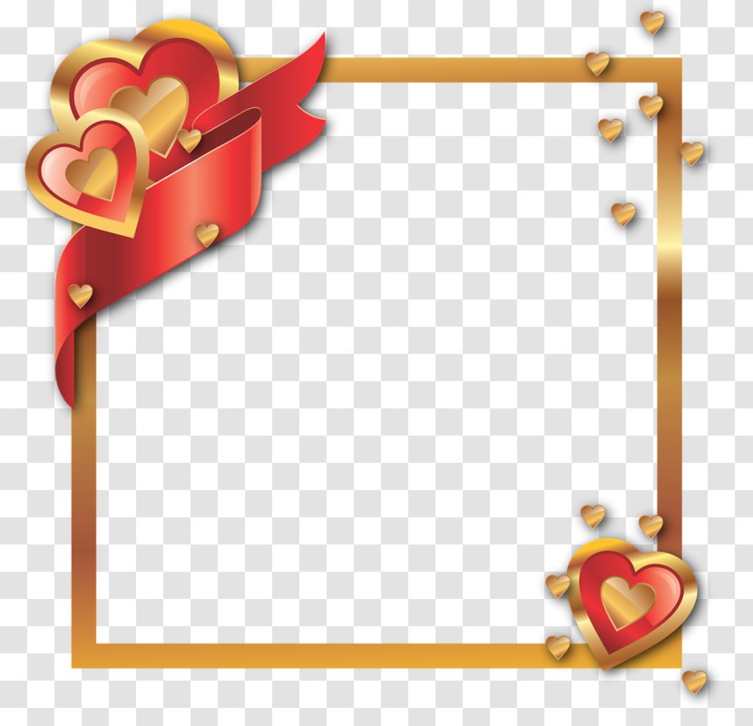 Valentine's Day Clip Art - Picture Frame - 60th Gold Transparent PNG