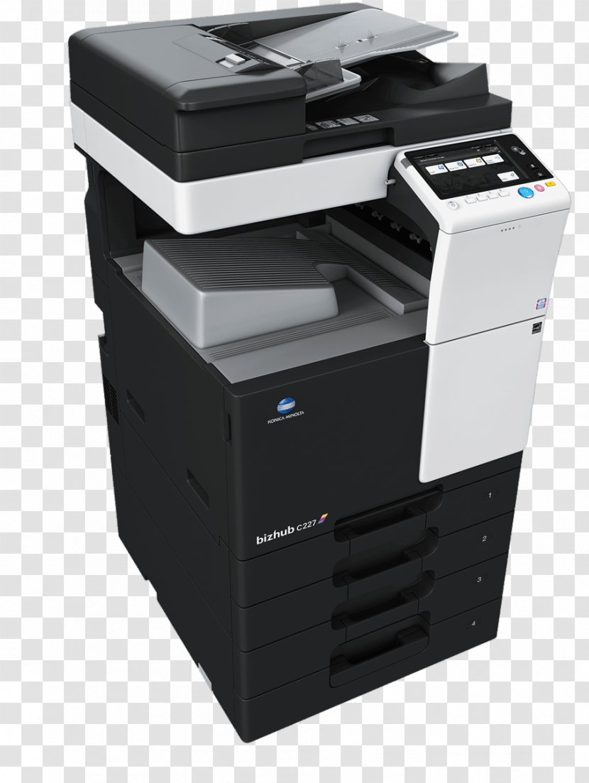 Konica Minolta Photocopier Multi-function Printer Printing - Fax Transparent PNG