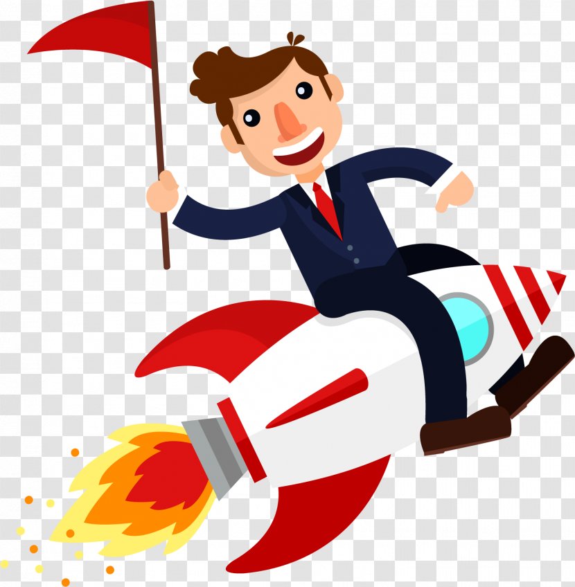 Businessperson Organization Company - Male - Vector Rocket Target Transparent PNG