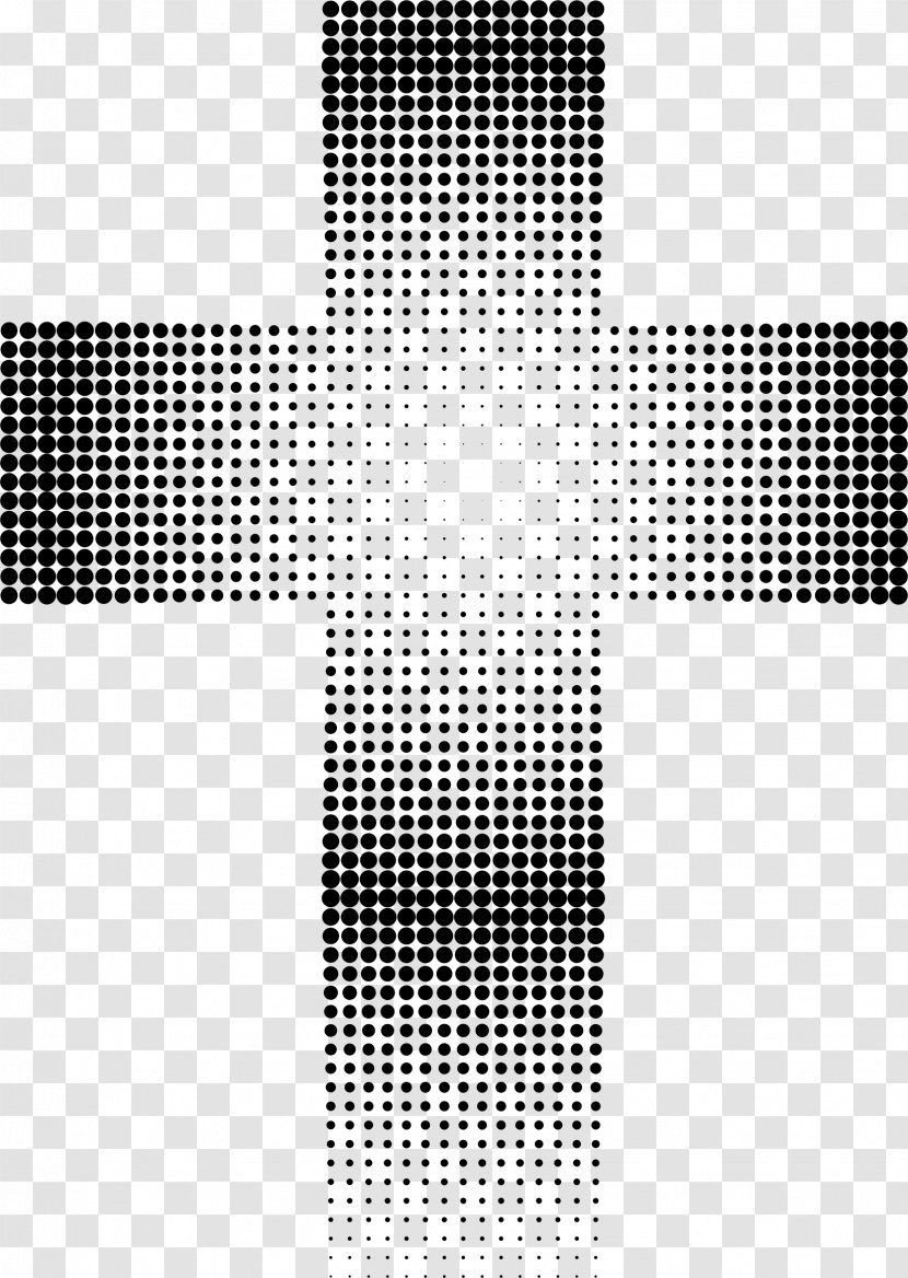 Christian Cross Halftone Clip Art - Brand Transparent PNG