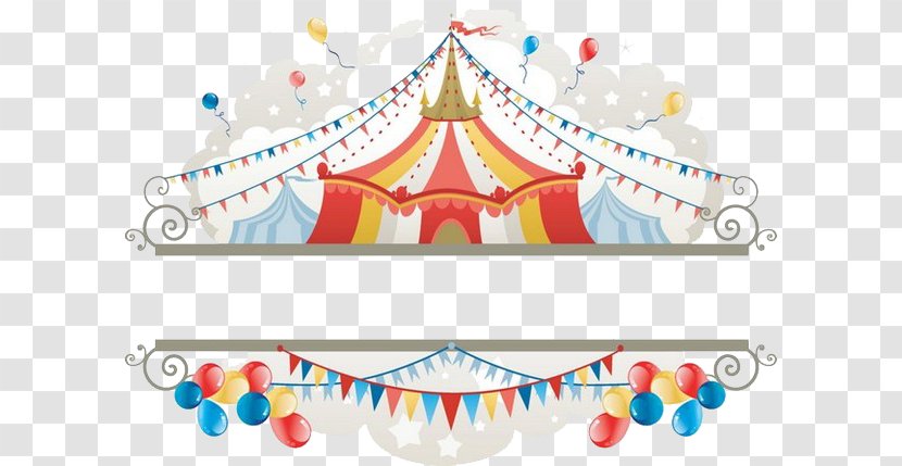 Circus Tent Illustration - Pattern - Label Transparent PNG