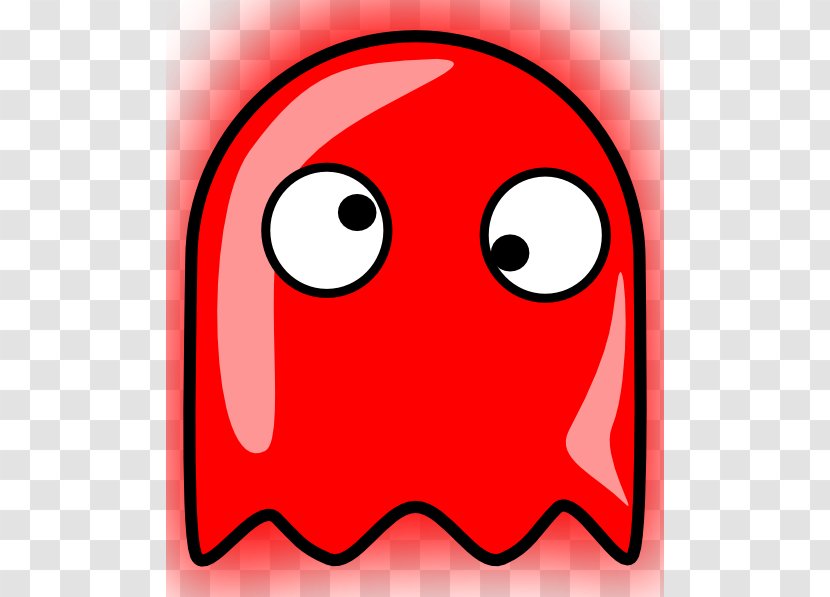 Pac-Man Casper Ghosts Cartoon - Red - Cute Ghost Clipart Transparent PNG