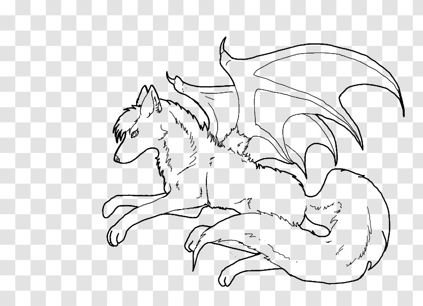 Coloring Book Baby Wolves Dog Bat Drawing - Flower Transparent PNG