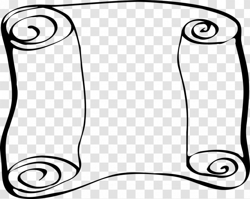 Borders And Frames Clip Art - White - Scroll Map Transparent PNG