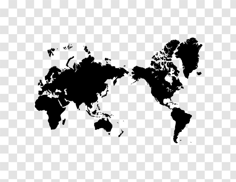 World Map Globe - Black - Business Transparent PNG