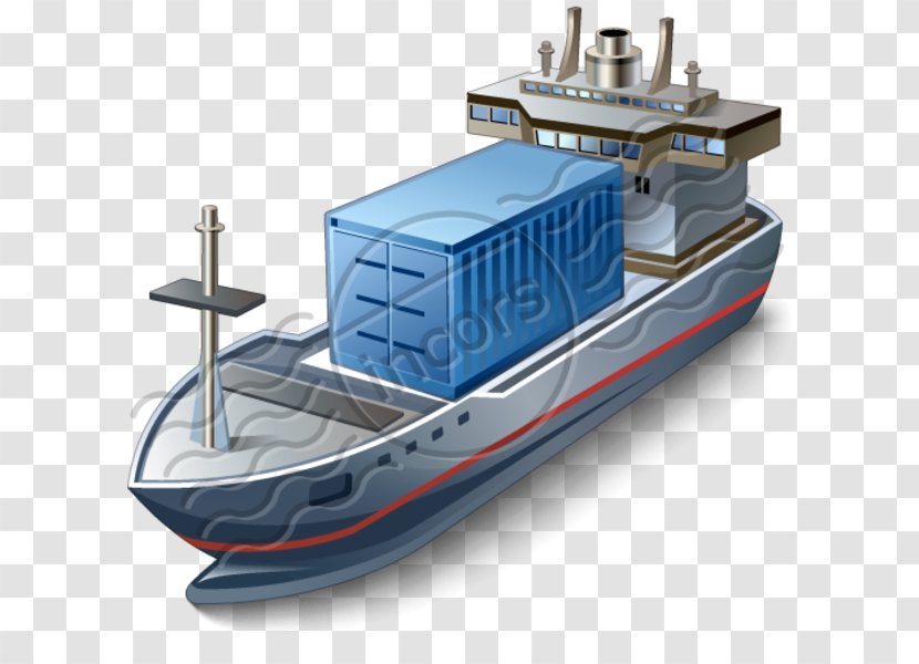 Container Ship Cargo Intermodal Transport Transparent PNG