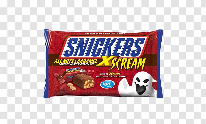 Chocolate Bar Snickers X-Scream Fun Size Candy Bars Mars - Brand Transparent PNG