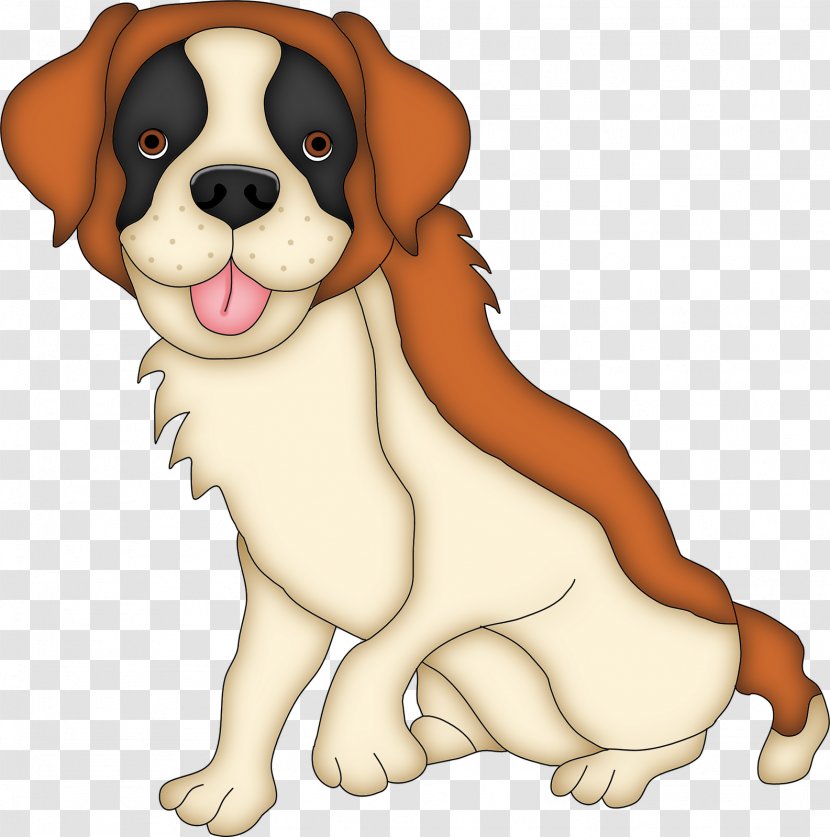 St. Bernard Puppy Clip Art - Carnivoran - Hungry Dog Cliparts Transparent PNG
