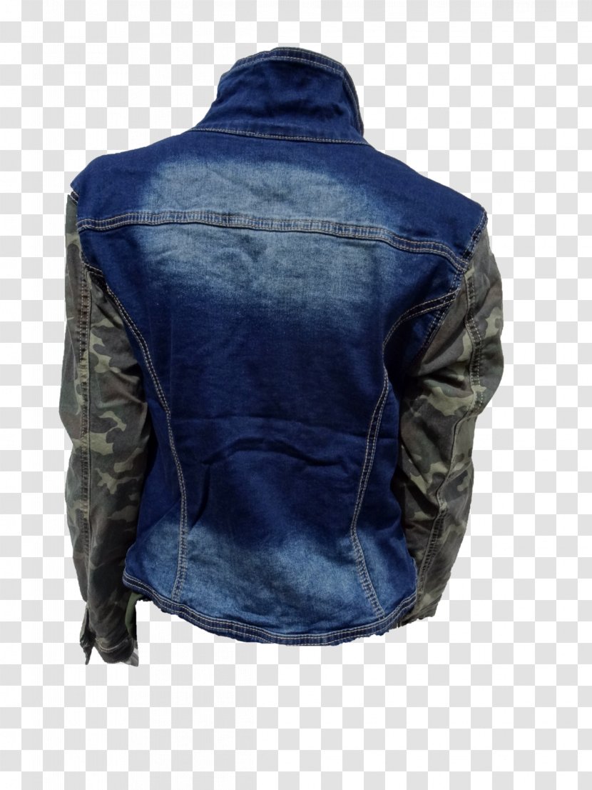Leather Jacket Cobalt Blue Denim Transparent PNG