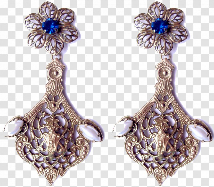 Earring Body Jewellery Silver Gemstone Transparent PNG