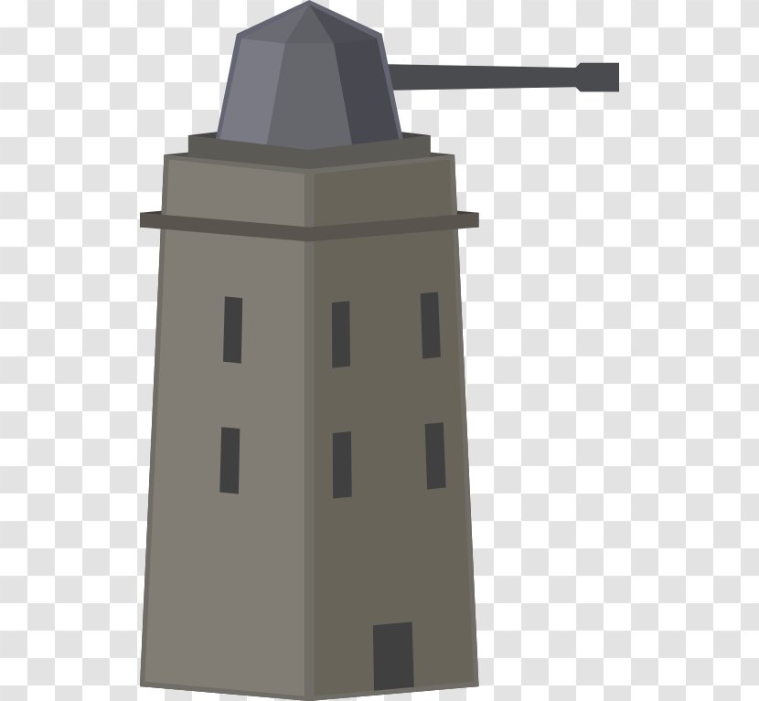 Turret Tower Clip Art - Drawing - Military Weapons Firearms Transparent PNG