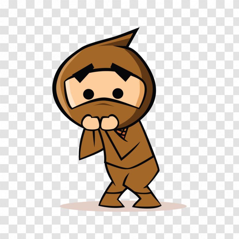 Cartoon Humour Clip Art - Finger - Ninja Vector Transparent PNG