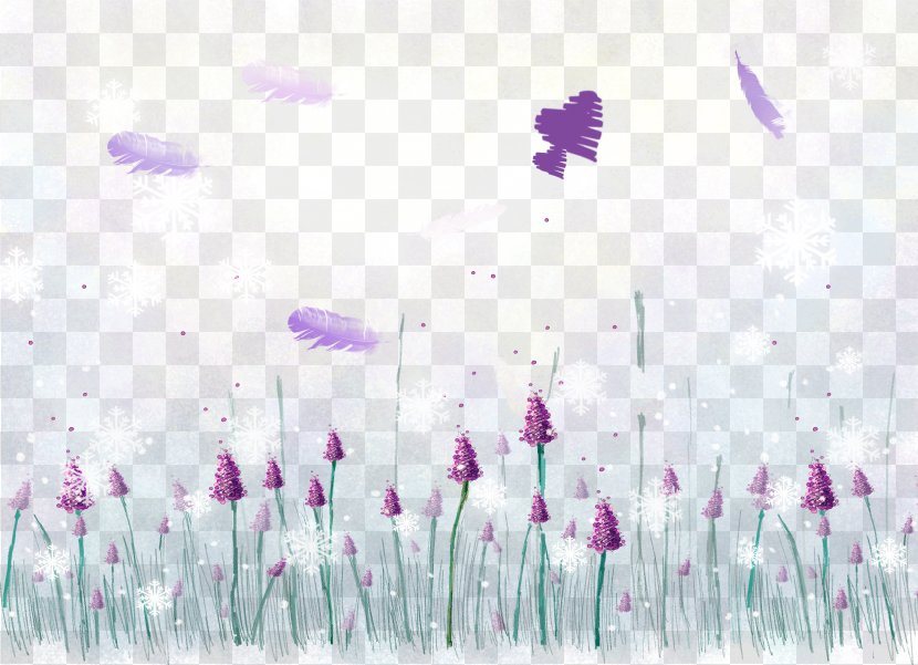 Dream Lavender Background - Flower - Drawing Transparent PNG