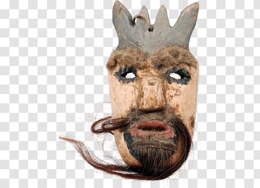 Charlemagne Mask Horse Snout 20th Century - Wood Carving Transparent PNG
