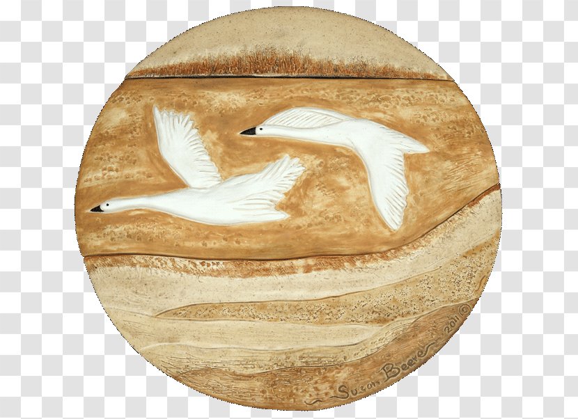 Bird Tile Art Ceramic Flight - Snow Goose Transparent PNG