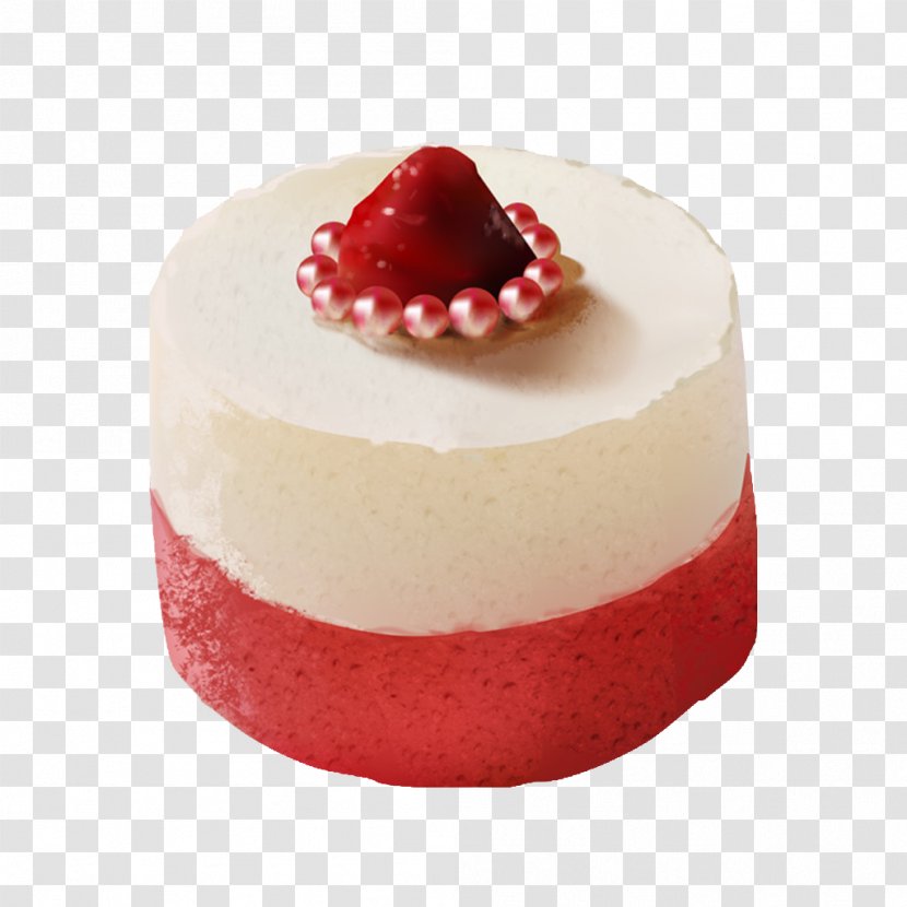 Ice Cream Strawberry Cake Pie - Dessert Transparent PNG